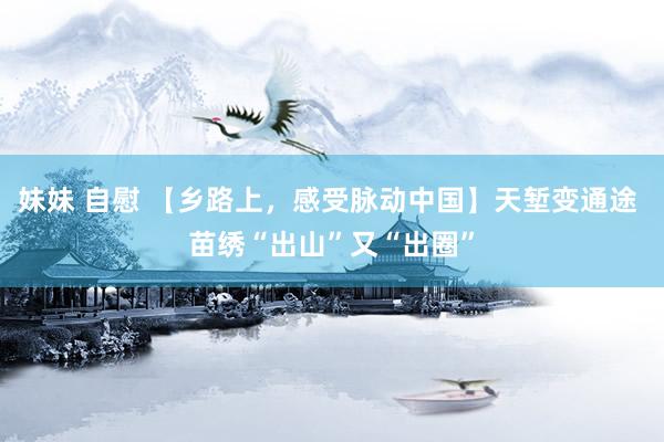 妹妹 自慰 【乡路上，感受脉动中国】天堑变通途 苗绣“出山”又“出圈”