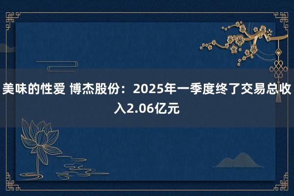 美味的性爱 博杰股份：2025年一季度终了交易总收入2.06亿元